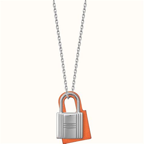 hermes o kelly necklace|HERMES Swift Small O'Kelly Pendant Necklace White.